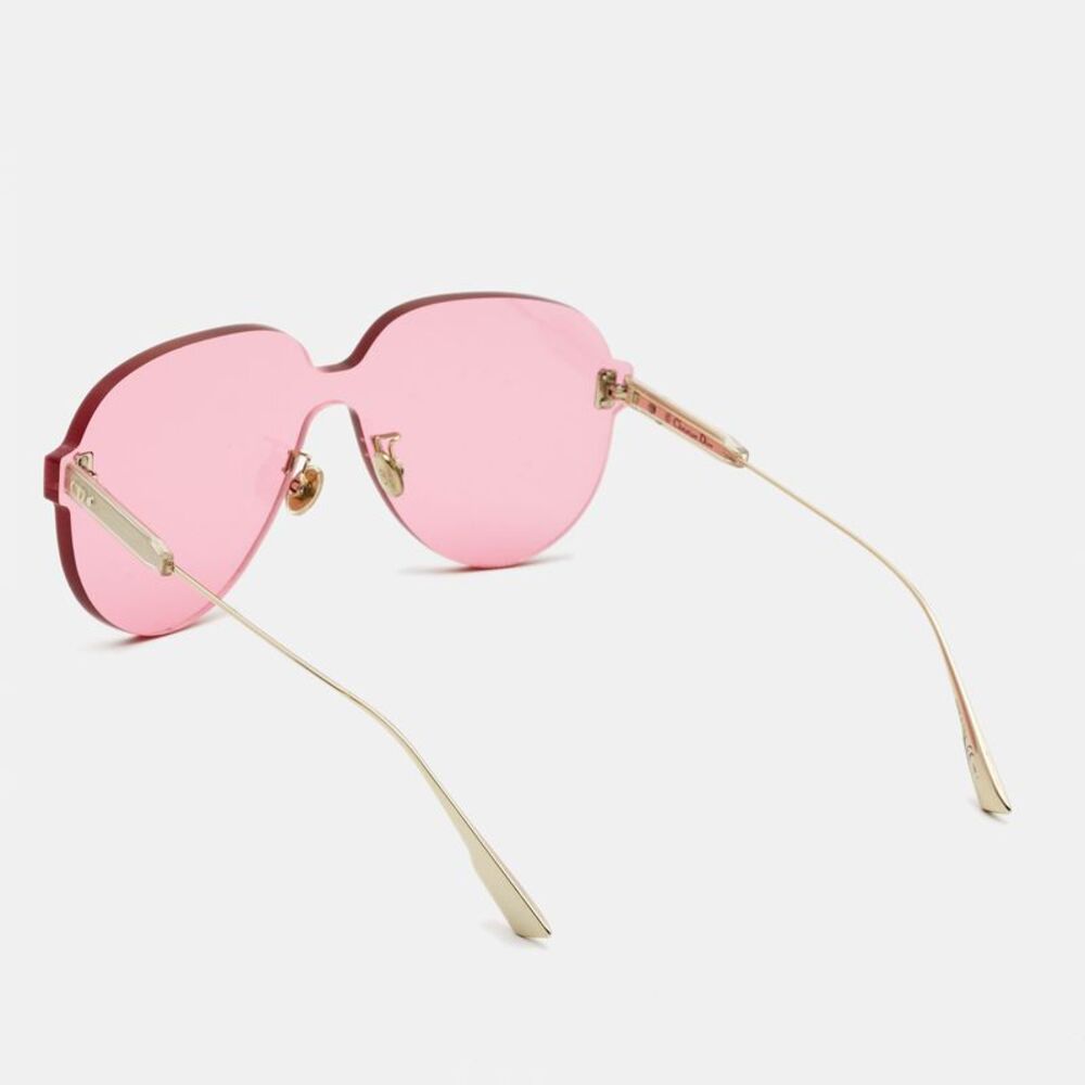 Dior Pink Tinted Dior Color Quake Aviator Sunglasses - Picture 2 of 4